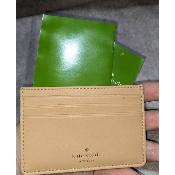 Kate Spade Teal And Tan Card Holder - Picture 2 of 5